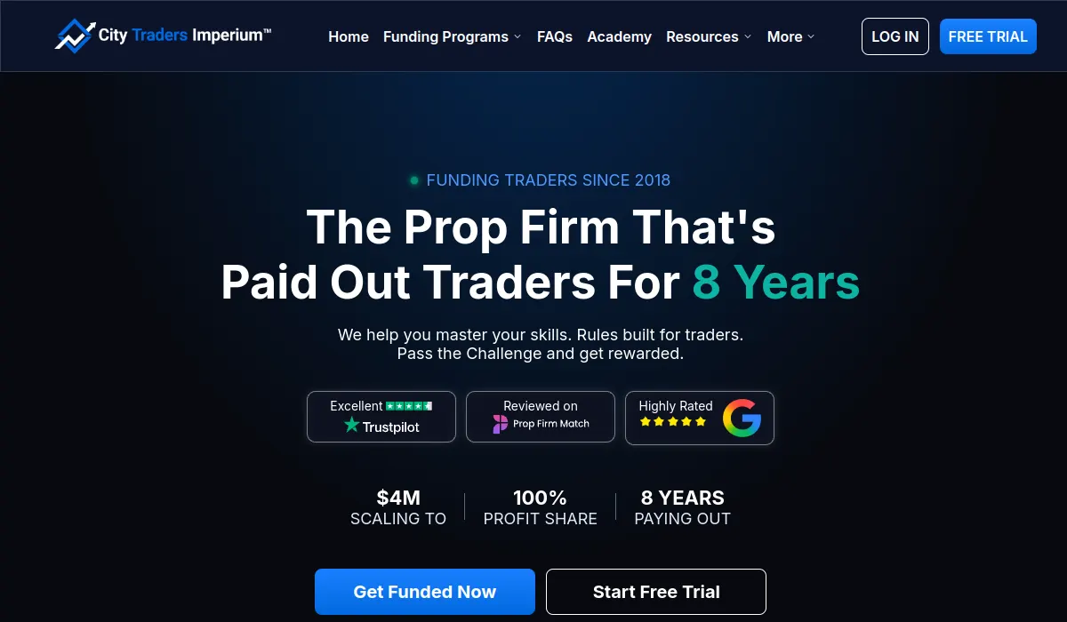 City Traders Imperium official website screenshot